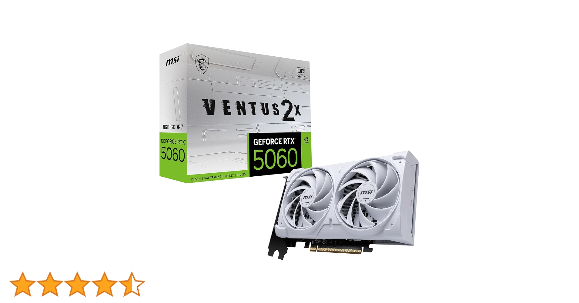 Amazon.co.jp: MSI GeForce RTX 5060 8G VENTUS 2X OC WHITE